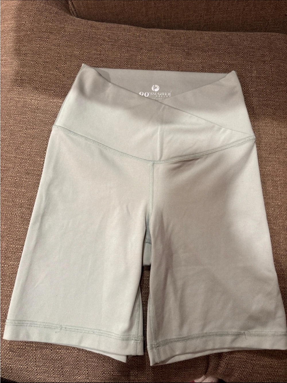90 Degree By Reflex Mint Green Biker Shorts
